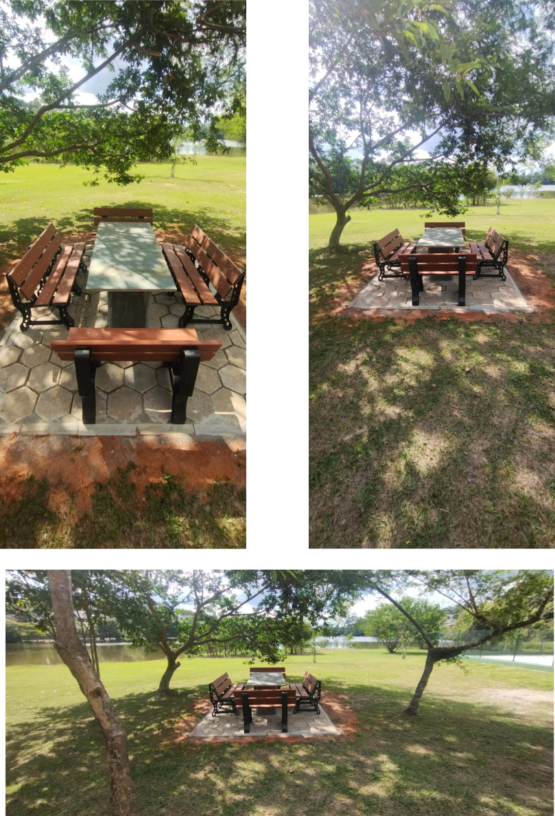Mesa com Assento no parquinho